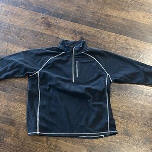 Men's Black Zip-Up Sweater
